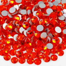 SS16 Hyacinth Krystal Rhinestones yantuo 4mm Orange Glas Rhinestone Non hotfix Sten 1440 stk Bling perler til Nail Art Cup Sko Makeup DIY Crafts