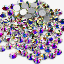 Yantuo Flat Back Rhinestones AB Crystal 1440 pcs  4 mm Non Hotfix Rhinestone ss 16 Bling Glass Glue Fix Glitter Gems for Nail Art Shoes  DIY Craf