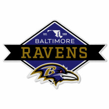 Rico Industries NFL Voetbal Baltimore Ravens Diamantvormige Pennant - Woonkamer Decoratie - Zachte Vilt EZ om te Hangen