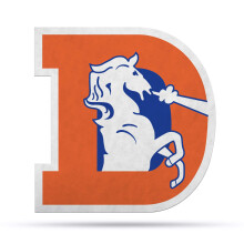 Rico Industries NFL Football Denver Broncos Retro Shape Cut Pennant - Hem- och vardagsrumsdesign - Mjuk filt EZ att hnga