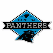 Rico Industries NFL Football Carolina Panthers Diamond Shape Cut Pennant - Dekor i hem och vardagsrum - Mjuk filt EZ att hnga