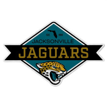 Rico Industries NFL Football Jacksonville Jaguars Diamond Shape Cut Pennant - Hem- och vardagsrumsdesign - Mjuk filt EZ att hnga