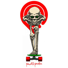 Nlepka na skateboard Powell Peralta Tucking Skeleton 3,65"" x 1,6""""