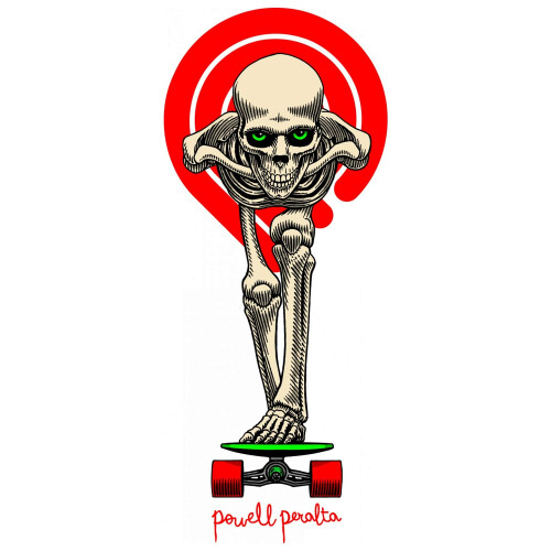 Powell Peralta Skateboard Sticker Skeleton 3,65 """" X 1.6 """"