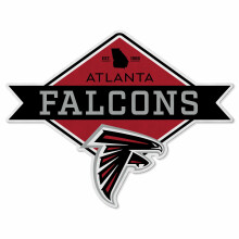 Rico Industries NFL Atlanta Falcons Diamond Shape Cut Pennant - Hem och vardagsrum D?cor - Mjuk filt EZ att hnga 18x0,10x18