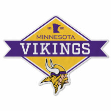 Rico Industries NFL Football Minnesota Vikings Diamond Shape Cut Pennant - Hem- och vardagsrumsdesign - Mjuk filt EZ att hnga