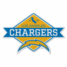 Rico Industries NFL Voetbal Los Angeles Chargers Diamant Vorm Gezaagde Pennant - Woon- en Slaapkamer Decoratie