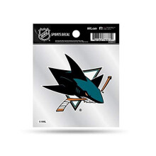 Rico Industries NHL San Jose Sharks 4'x4 'Small Style Decal