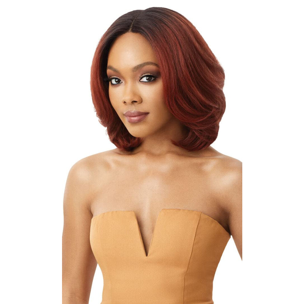 Outre Neesha Soft & Natural Synthetic Swiss Lace Front Wig Neesha 206 (1B)