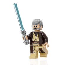 LEGO Star Wars Minifigur Obi Wan Kenobi (mit Kapuzenmantel und Jedi-Lichtschwert) 75052