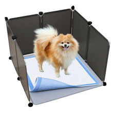 TidyFriend Litter Box Splash Guard Litter Box Pee Shields for Dogs Easy to Clean Indoor Dog Fence with Puppy Pee Pad Holder Tray