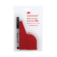 3M ScotchCode Wire Marker Write-On Dispenser with Tape and Pen SWD 0.75 in x 1.375 in