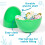 Prextex 3.5  Unfilled Easter Eggs Empty  36 pcs - Empty Plastic Eggs Fillable with Candy  Presents for Toy Basket - Easter Decorations  Toy Egg B 4