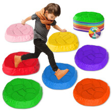 SmartYeen Stepping Stones til b?rn 8/12 STK Holdbare, skridsikre balancesten Indend?rs Udend?rs leget?j til sm?b?rn udvikler b?rns balance og koo