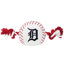 MLB DETROIT TIGERS Baseball-Seilspielzeug fr HUNDE & KATZEN. Robustes Nylon, sportliches Baseball-Design, robuste Seile mit innerem Quietscher