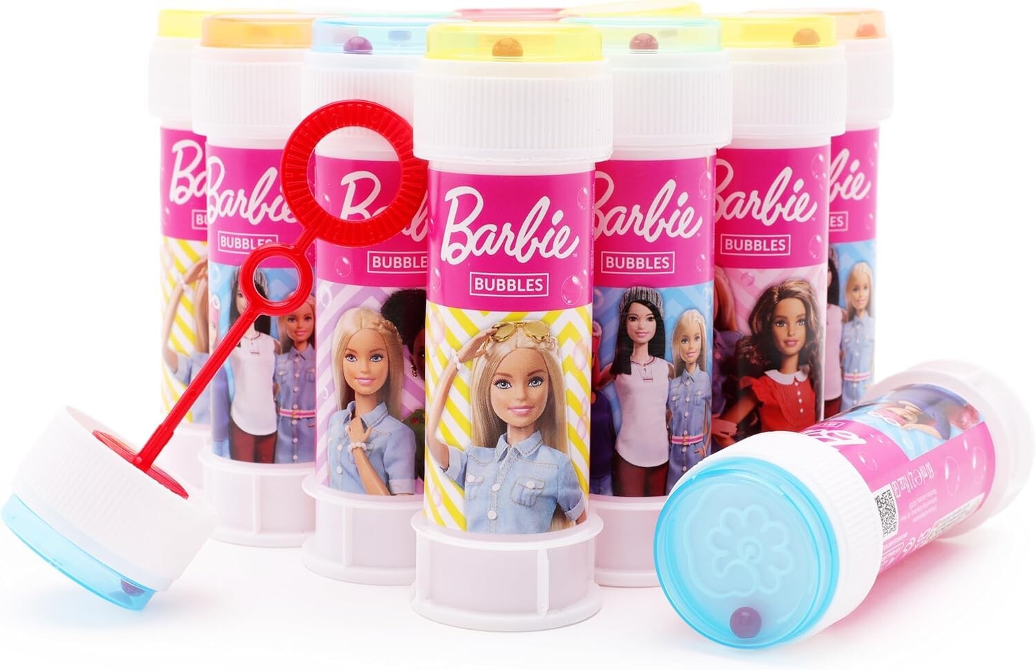 Bacchette Per Bolle Di Natale - Tubetti Porta Bolle Colorati Per Calze E Festività, 11cm, Multicolore