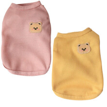 Hundeshirt aus Baumwolle, leicht, fr den Sommer, weich, atmungsaktiv, dehnbar, fr Katzen und Hunde, rmellose Weste, Hundebekleidung fr mittel