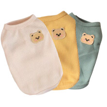 Hundeshirt aus Baumwolle, leicht, fr den Sommer, weich, atmungsaktiv, dehnbar, fr Katzen und Hunde, rmellose Weste, Hundebekleidung fr mittel
