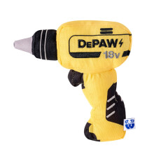 PAWTY Tool Kit Paw-er Drill Dog Toy - Interactive Plush Parody Enrichment Toy - Cute Unique Design Birthday Gift - Small Medium Puppies - Safe Fu