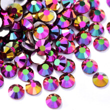 Towenm 200 stykker Crystal Flatback Rhinestones SS30 Glue Fix Glas Flatback Crystals Non Hotfix Flatback Crystal Rhinestone for Crafts Negle Rund