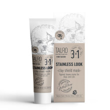 Tauro ProLine Pure Nature, Pflegeprodukt aus Tonerde in Edelstahloptik, ideal f   r alle Hunde und Katzen, Augen, Ohren, Mundbereich, geeignet f   r