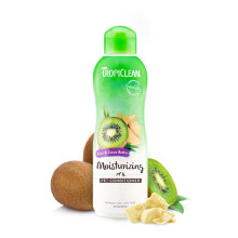 TropiClean Dog Conditioner Balsamo facile districante e idratante Puppy Safe Prodotto negli Stati Uniti Profumo di kiwi e burro di cacao 20 once.