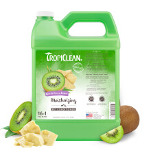 TropiClean Hunde-Conditioner, professioneller Entwirrungs- und Feuchtigkeits-Conditioner, welpensicher, hergestellt in den USA, Duft nach Kiwi un