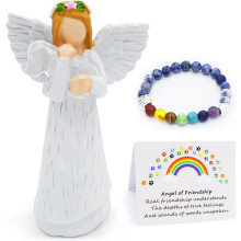 Angel of Friendship Dog Memorial Gifts Regalo di simpatia per animali domestici perdita di regali per cani che hanno fatto girare dog dogurines Figur