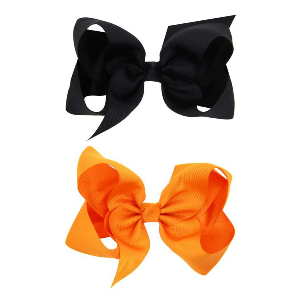 Patiky Hair Clips Boutique Hair Bows Alligator Clip For Women Girl Hairpin 6 Inch Large Cheer Bow Clip Handmade Bowknot Barrettes Hair Accessories Tsfj02 (Bl