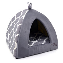 Pet Telt - Bl?d seng til hund og kat fra Best Pet Supplies - Gr? gitter 19"""" x 19"""" x H:19""""