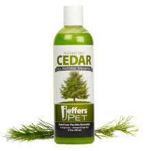 Jeffers Pet Nature's Best Cedar shampoo per cani e gatti - Detergente naturale e formula senza sapone con olio di cedar in legno Eucalipto e aloe - I