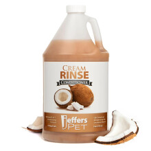 Jeffers Pet Cream Rinse balsamo 3 in 1 - Formula idratante e districante per cani e gatti infuso di olio di cocco leggero profumo senza sapone To