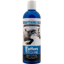 Jeffers Equine Brightening Blue Shampoo fr Pferde, 16 oz Fleckenentferner, Kokosnussl, Aloe, sanftes Pflegewaschmittel ohne Zusatz von Farb