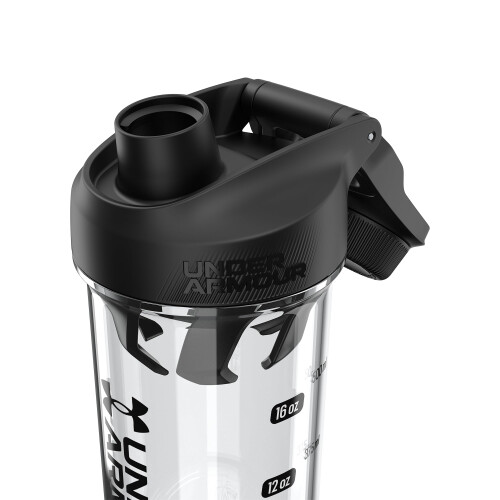 Under Armour Under Armour UA 24oz Clarity Shaker Bottle Clear/Black Osfa 1