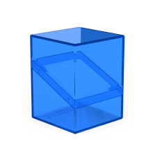 Ultimate Guard Boulder 100+ Clear Deck Case for 100 Double-Sleeved TCG Cards Sapphire Secure & Durable Storage for Trading Card Games Transparent