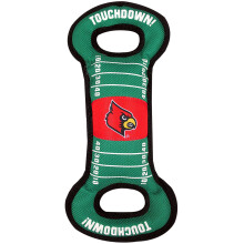 Lemmikkieläimet Ensimmäinen NCAA Football Field Dog -lelu vinkujalla. - Louisville Cardinals - hinaamiseen ja hakuun. - Luja ja kestävä PET-lelu