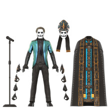 Super7 Ultimates! Ghost Papa Emeritus IV - 7 """" Figura fantasma con accessori da collezione di metalli pesanti e giocattoli retr