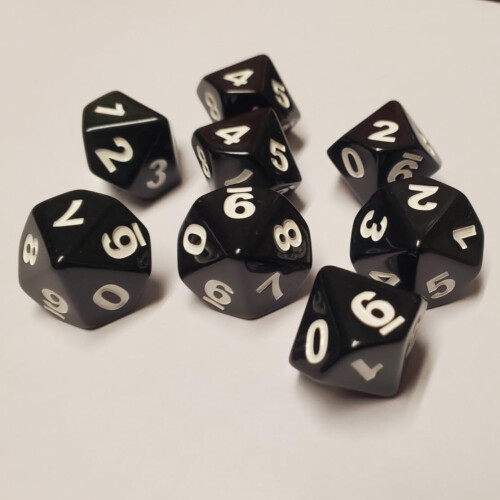 Spindown d10 terninger (8 Pack) Fantastisk til Magic: The Gathering 2
