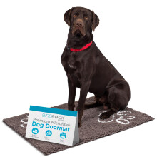 BIRDROCK Home Chenille hundedrmtte - Absorberende overflade til at holde gulvene rene skridsikker bund for sikkerhed Ultra-bld og holdbar Idee