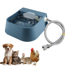 Billionchains Dog Automatic Water Bowl for 3/4 GHT Male Faucet 2L Outdoor Auto Fill Water Dispenser with 5ft Water Hose
