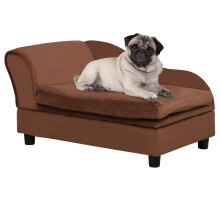 Pawhut Luxury Fancy Dog Cuuch con portafago di divano per cani da piccolo con 2 """" mobili moderni per animali domestici per cuccioli e piccole razze