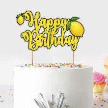 Seyal Lemon Tillykke med f?dselsdagen Cake Topper