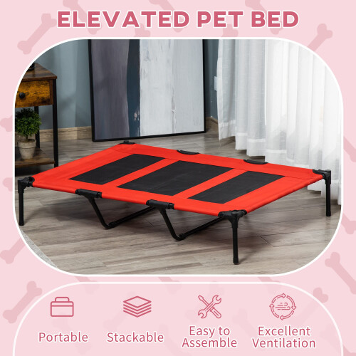 PawHut PAWHUT 48 """" ""x 36"" ""Lit de chien respirant sur   g 1