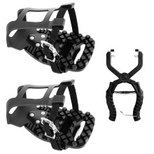 Venzo Bike Cykel T?clips Cage Indend?rs motionscykel pedaladaptere - Kompatibel med Peloton Bike Pedal Konverter Delta Pedaler til t?clips stropp