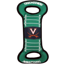 Pets First NCAA Football Field Dog Toy with Squeaker. - Virginia Cavaliers - for Tug Toss and Fetch. - Tough & Durable PET Toy 1 Count (Pack o
