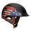 VCAN Cruiser Half Face Motorcycle Helmet with Drop-Down Sun Visor  Removable Peak and Quick Release Buckle 3