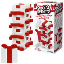 Funwares Houten Blokken Stapelspel Tumbling Tower en Balance Game Familie- en feestplezier voor kinderen en volwassenen vanaf 6 jaar Stack 'O Pre