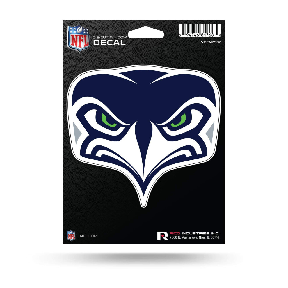 Rico Industries Nfl Football Seattle Seahawks Srednia Wycinana Naklejka 5 X 7-""-image