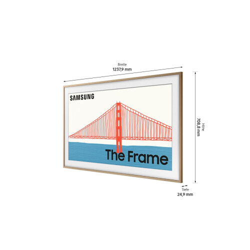 Samsung SAMSUNG The Frame 55 polegadas (VG-SCFA55TKBXC) em teca moderna 2