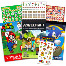 Samolepky videoher pro deti balcek s vce ne 700 samolepkami s Mario Sonic The Hedgehog Minecraft pro remesla na prty Vce | Hromadn samolepky